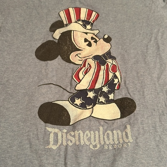Art Pop Uncle Sam Mickey Mouse Patriotic Disneyland Merchandise T-Shirt - Picture 2 of 3